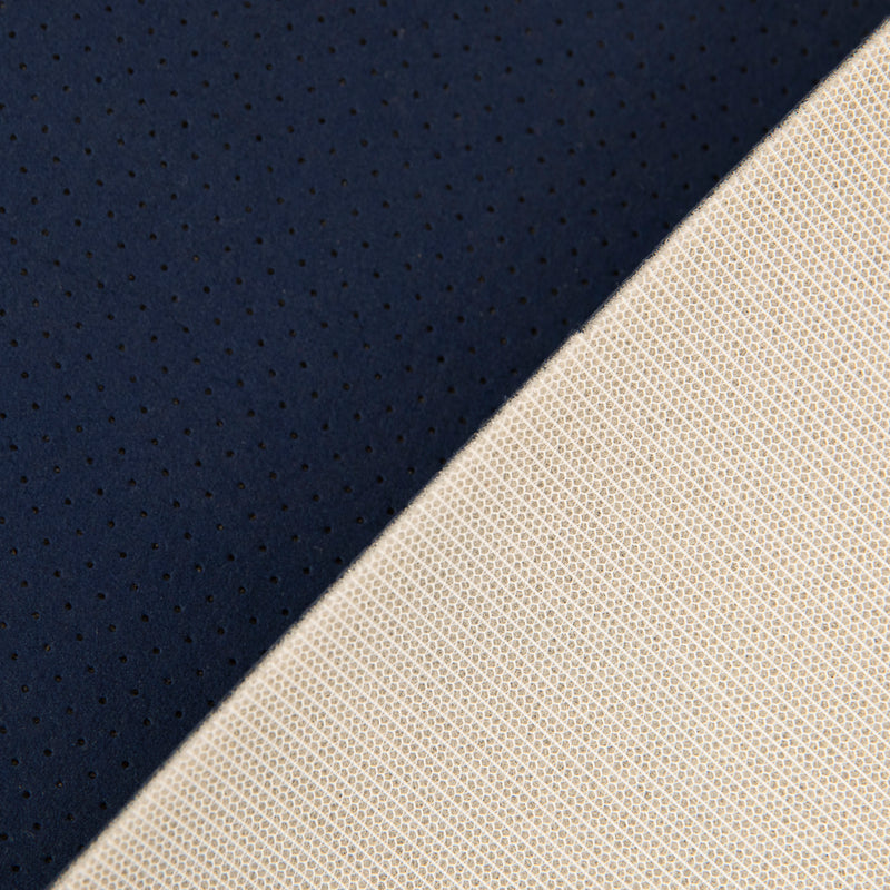 Alcantara fabric with perforated foam - Navy Blue