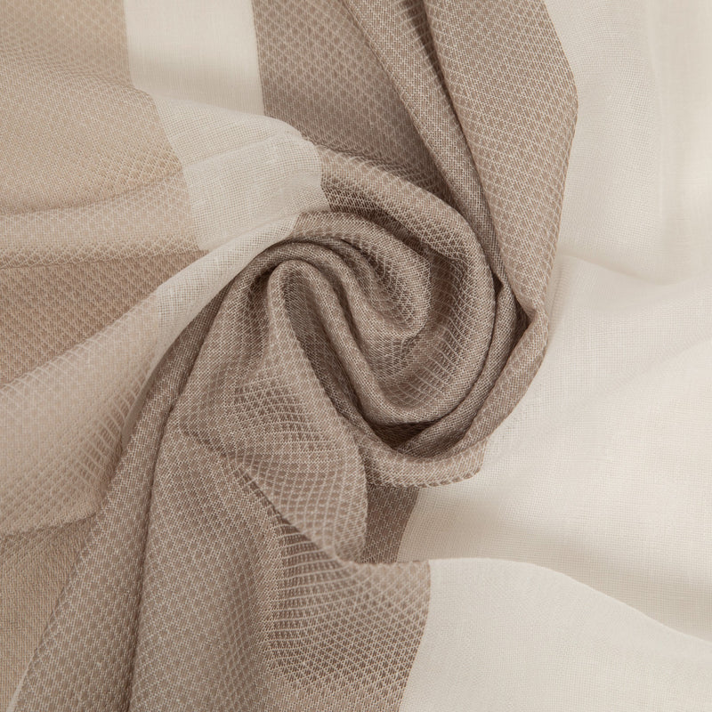 Tessuto per tende di piombo - Stripes Amadeus | Beige leggero - buio