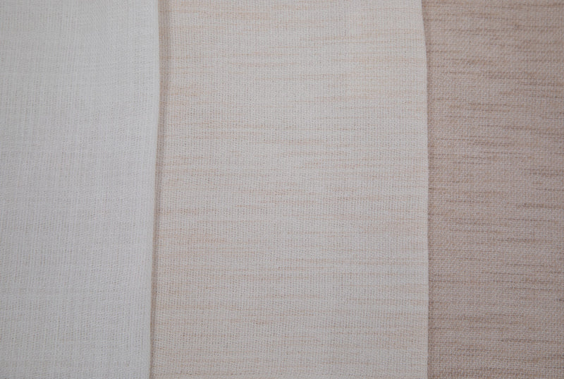 Tessuto per tende di piombo - rustico | Bianco