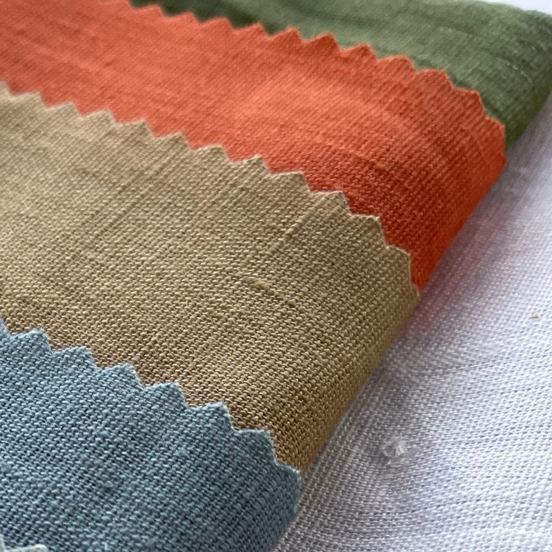Star del tessuto a metà Linen | Verde oliva